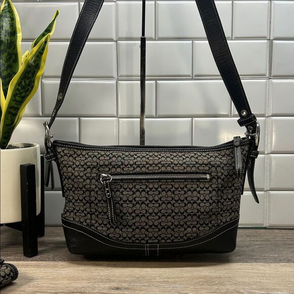 Coach black gray signature soho crossbody and wallet set - Picture 3 of 17